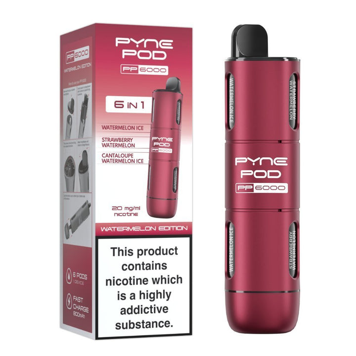 Pyne Pod PP6000 Disposable Vape Box of 5 | 6 in 1 Edition #Simbavapes#