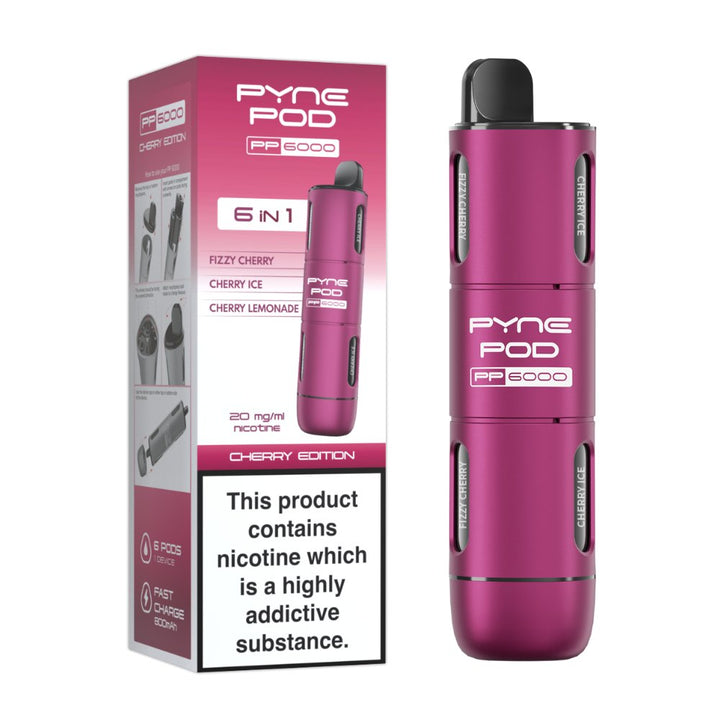 Pyne Pod PP6000 Disposable Vape Box of 5 | 6 in 1 Edition #Simbavapes#