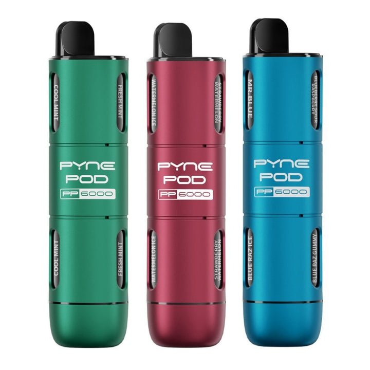 Pyne Pod PP6000 Disposable Vape Box of 5 | 6 in 1 Edition #Simbavapes#