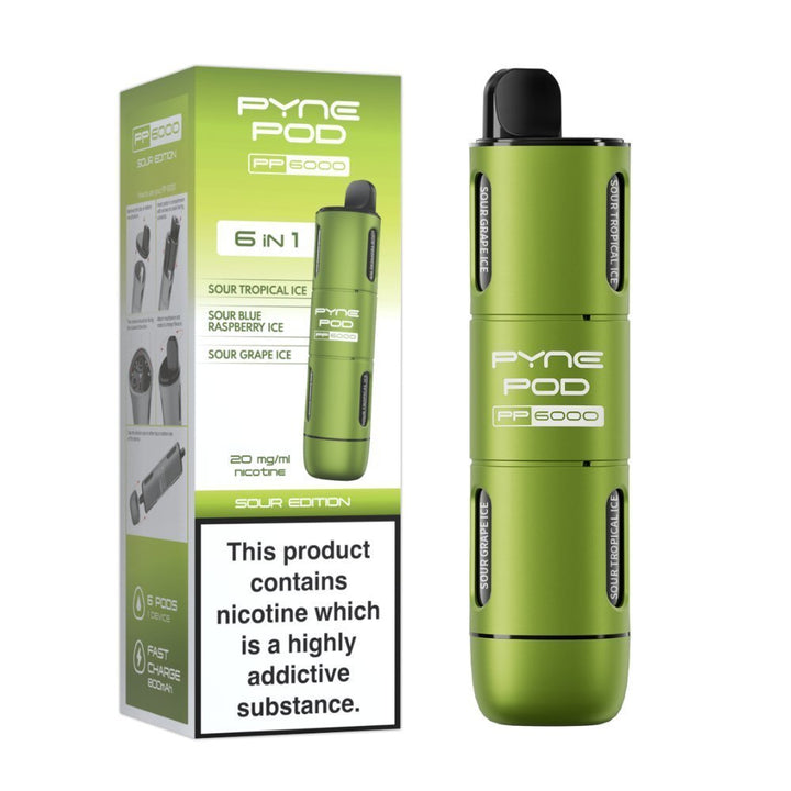 Pyne Pod PP6000 Disposable Vape Box of 5 | 6 in 1 Edition #Simbavapes#