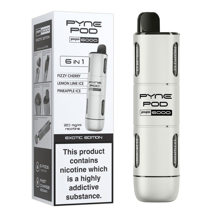 Pyne Pod PP6000 Disposable Vape Box of 5 | 6 in 1 Edition #Simbavapes#