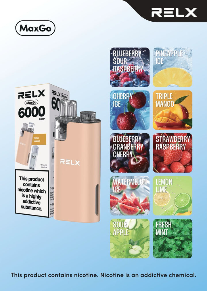 Relx Max Go 6000 Disposable Vape #Simbavapes#