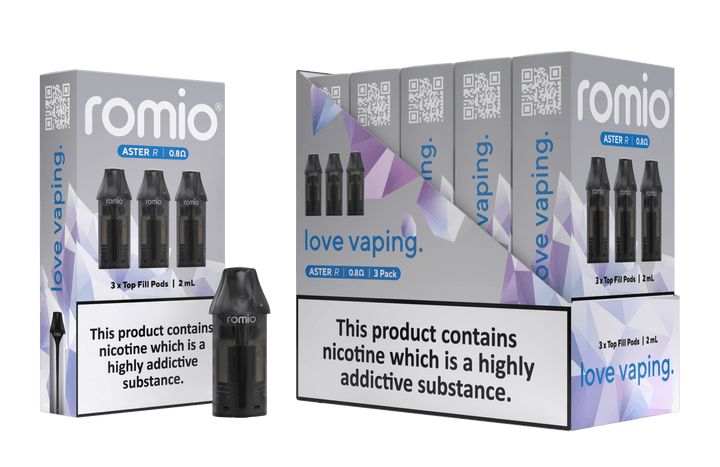 Romio Aster R Replacement Pods Pack of 3 Simbavapes
