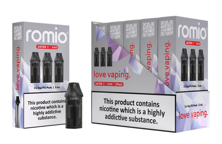 Romio Aster R Replacement Pods Pack of 3 Simbavapes
