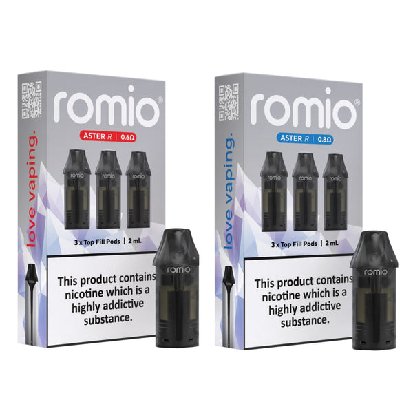 Romio Aster R Replacement Pods Pack of 3 Simbavapes
