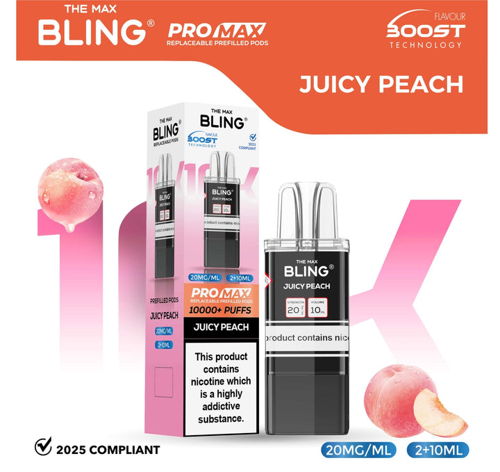 The Bling 10k Pro Max Replacement Pods (BOX OF 5) Simbavapes