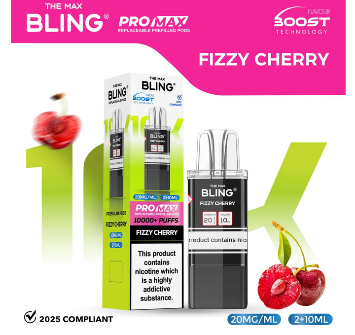 The Bling 10k Pro Max Replacement Pods (BOX OF 5) Simbavapes