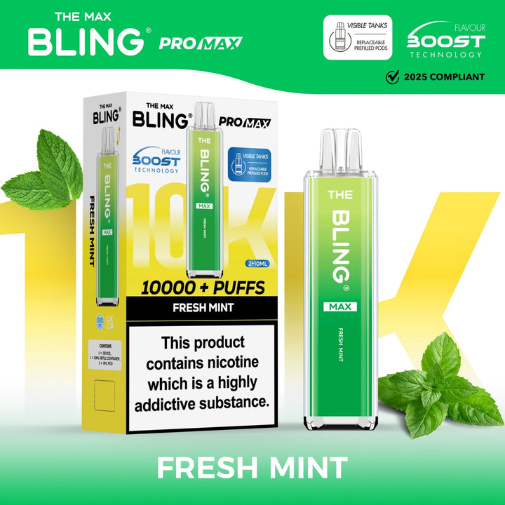 The Crystal Bling Max 10000 Preffilled Pod Kit Simbavapes