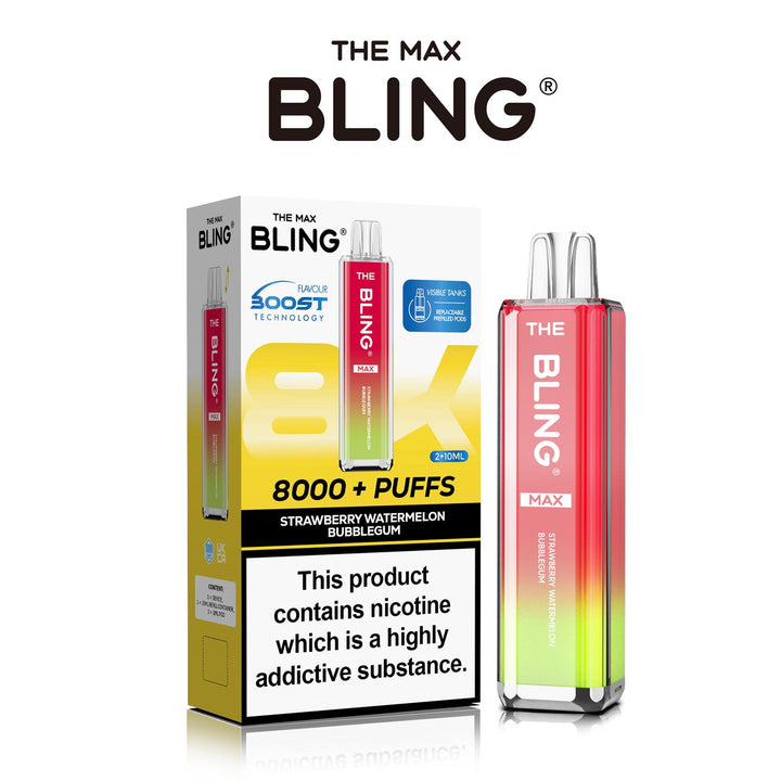 The Crystal Bling Max 8000 Preffilled Pod Kit #Simbavapes#