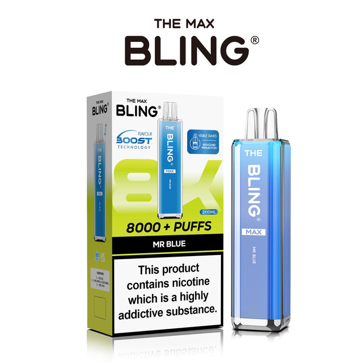 The Crystal Bling Max 8000 Preffilled Pod Kit #Simbavapes#