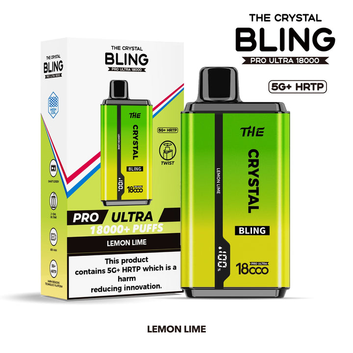 The Crystal Bling Pro Ultra 18000 Disposable Vape Box of 5 #Simbavapes#