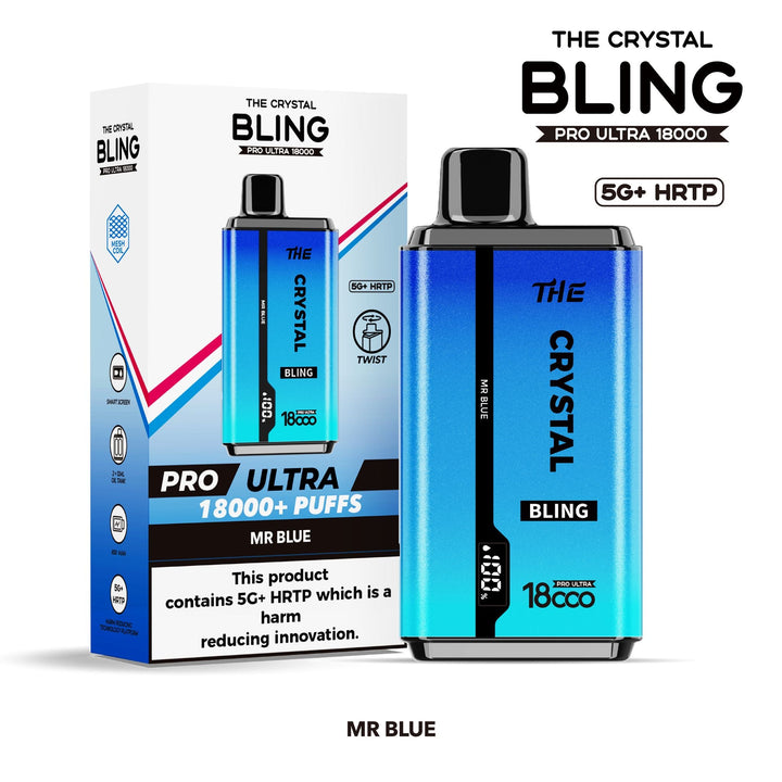 The Crystal Bling Pro Ultra 18000 Disposable Vape Box of 5 #Simbavapes#