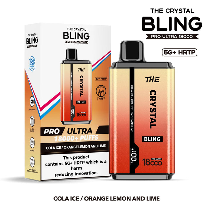 The Crystal Bling Pro Ultra 18000 Disposable Vape Box of 5 #Simbavapes#