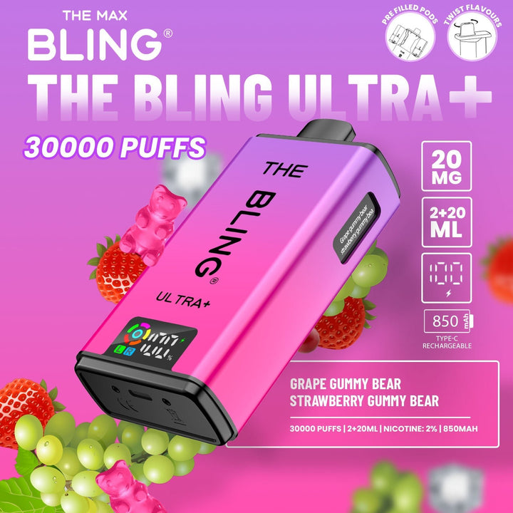 The Crystal Bling Ultra Plus 30k Prefilled Vape Kit Box of 5 #Simbavapes#