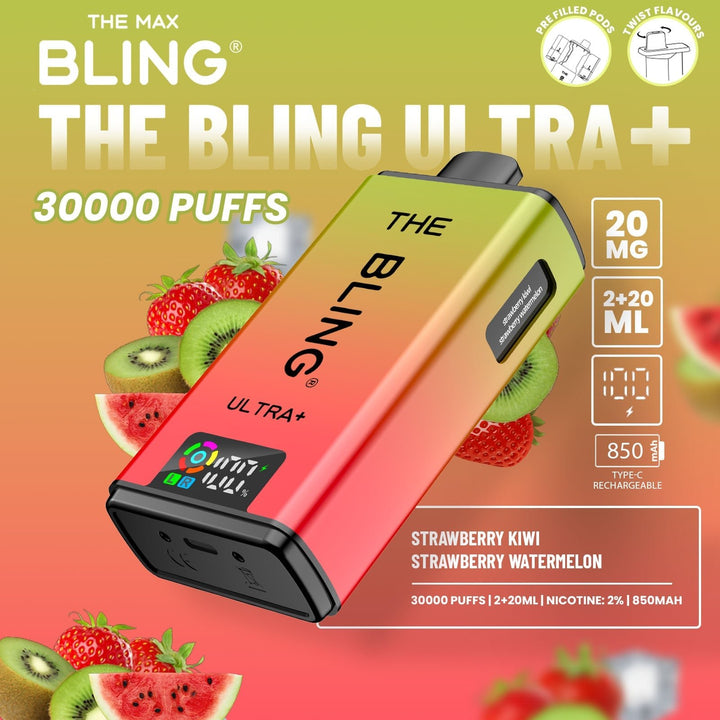 The Crystal Bling Ultra Plus 30k Prefilled Vape Kit Box of 5 #Simbavapes#