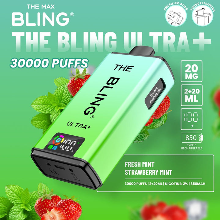 The Crystal Bling Ultra Plus 30k Prefilled Vape Kit Box of 5 #Simbavapes#