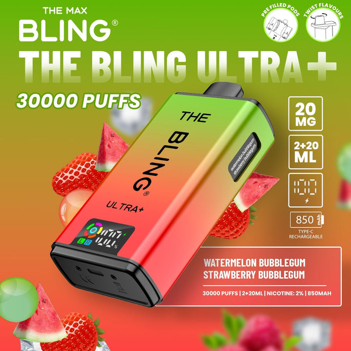 The Crystal Bling Ultra Plus 30k Prefilled Vape Kit Box of 5 #Simbavapes#