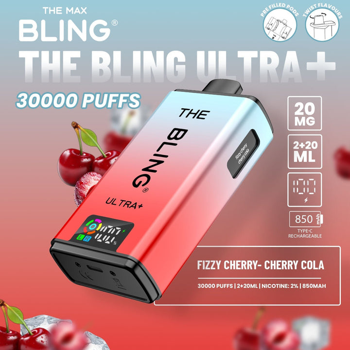 The Crystal Bling Ultra Plus 30k Prefilled Vape Kit Box of 5 #Simbavapes#