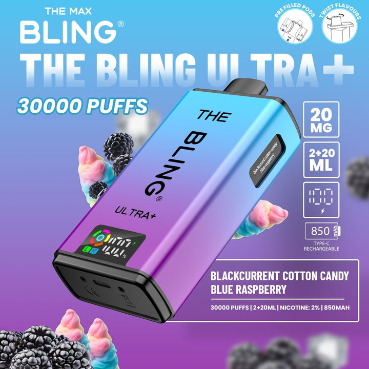 The Crystal Bling Ultra Plus 30k Prefilled Vape Kit Box of 5 #Simbavapes#