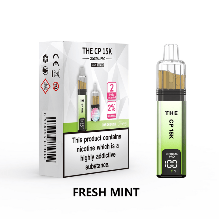 The Crystal Pro CP 15k Prefilled Pod Vape Box of 5 Simbavapes