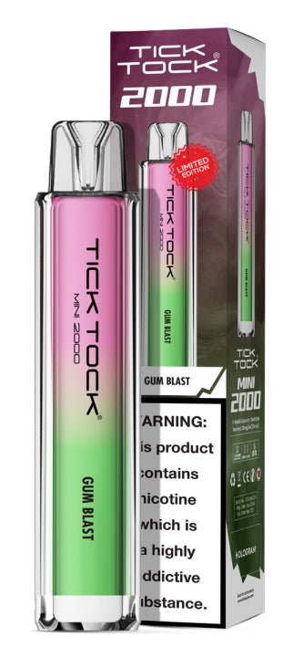 Tick Tock Mini 2k Disposable Vape Box of 5 #Simbavapes#