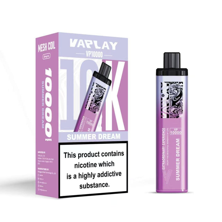VAPLAY VP10000 Vape Pod Kit - 20mg Simbavapes