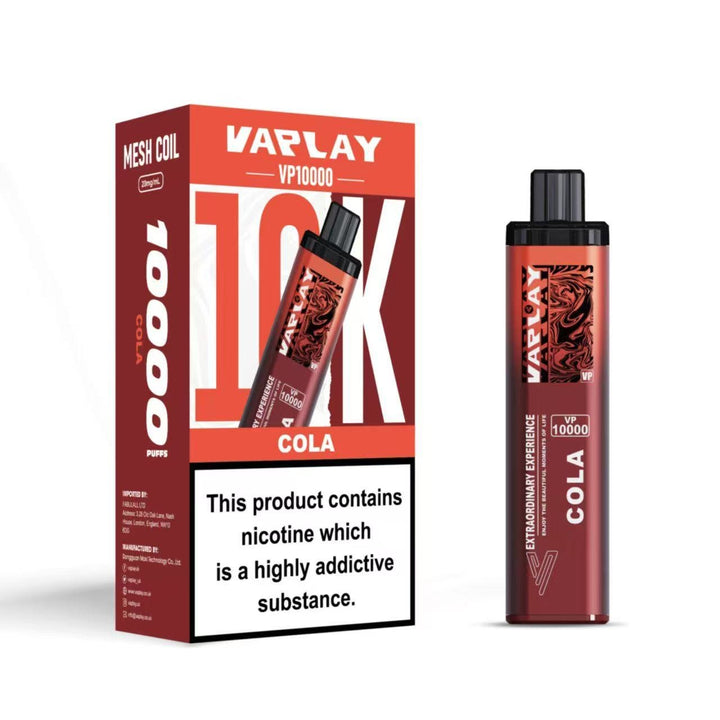 VAPLAY VP10000 Vape Pod Kit - 20mg Simbavapes