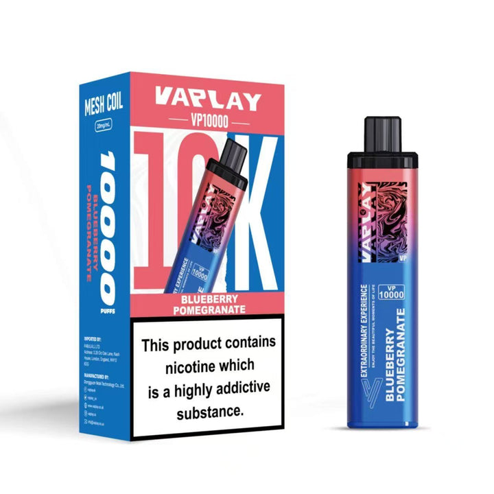 VAPLAY VP10000 Vape Pod Kit - 20mg Simbavapes
