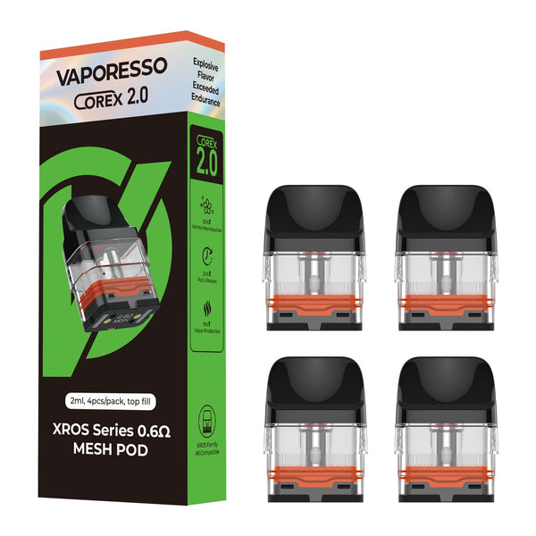 Vaporesso XROS Replacement Pods | 4 Pack Simbavapes