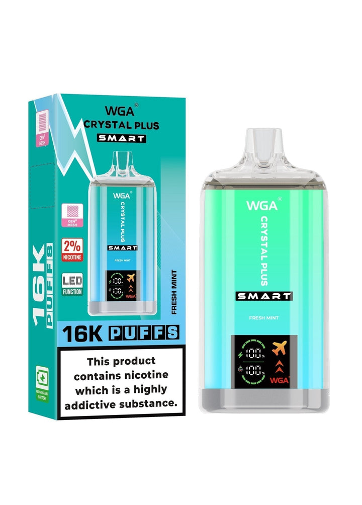 WGA Crystal Plus Smart 16000 Disposable Vape Box of 10 #Simbavapes#