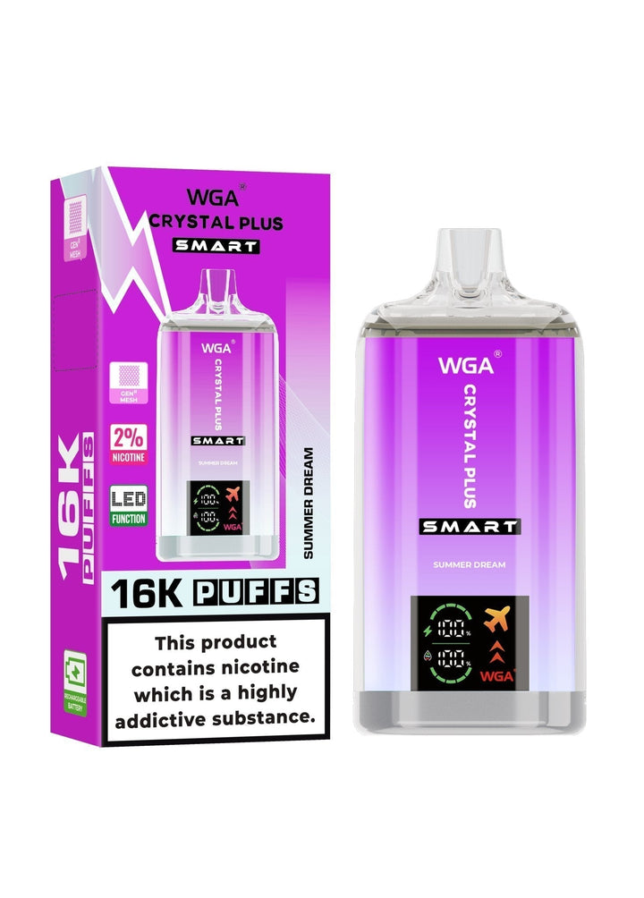 WGA Crystal Plus Smart 16000 Disposable Vape Box of 10 #Simbavapes#