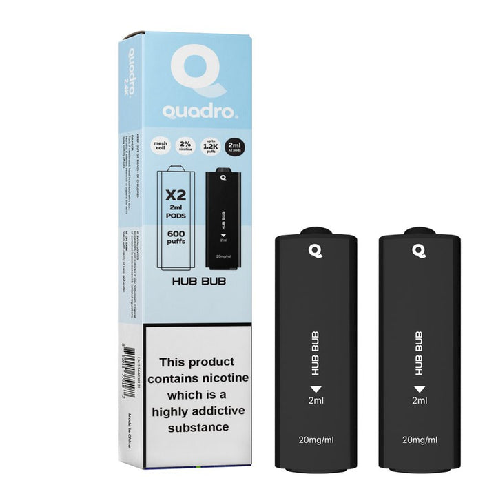 4 in 1 Quadro 2400 Puffs Replacement Pods Box of 5 #Simbavapes#