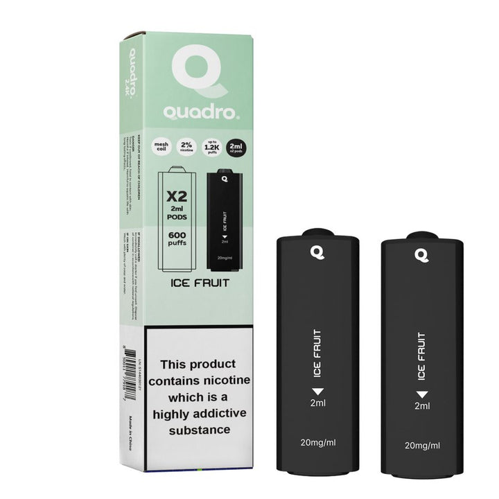 4 in 1 Quadro 2400 Puffs Replacement Pods Box of 5 #Simbavapes#