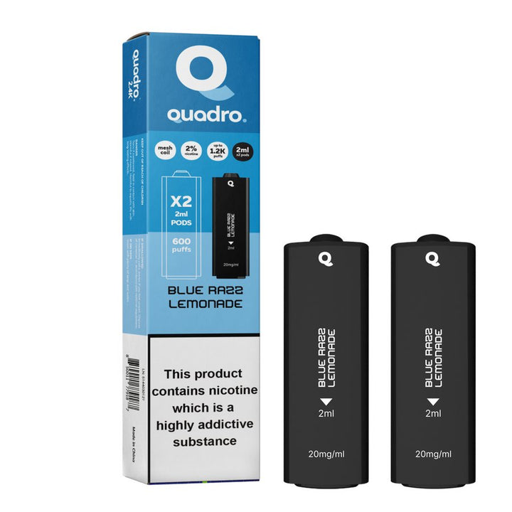 4 in 1 Quadro 2400 Puffs Replacement Pods Box of 5 #Simbavapes#