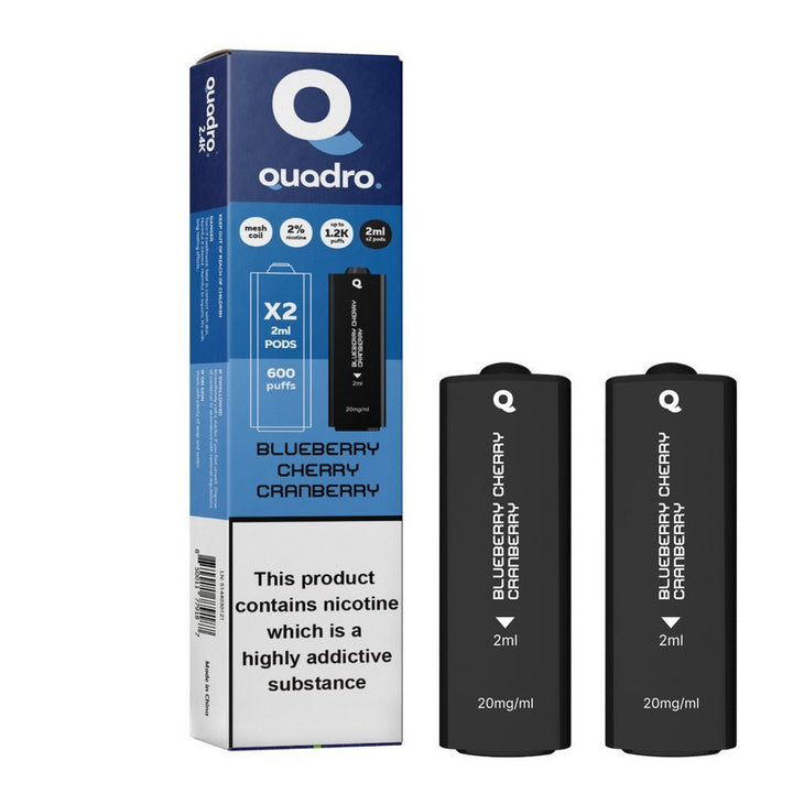 4 in 1 Quadro 2400 Puffs Replacement Pods Box of 5 #Simbavapes#