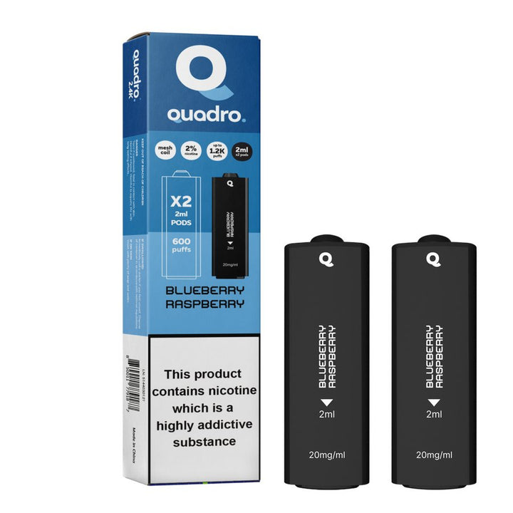 4 in 1 Quadro 2400 Puffs Replacement Pods Box of 5 #Simbavapes#