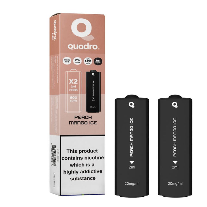 4 in 1 Quadro 2400 Puffs Replacement Pods Box of 5 #Simbavapes#