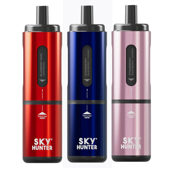 4 in 1 Sky Hunter 2600 Puffs Disposable Vape Pod Kit Pack of 5 #Simbavapes#