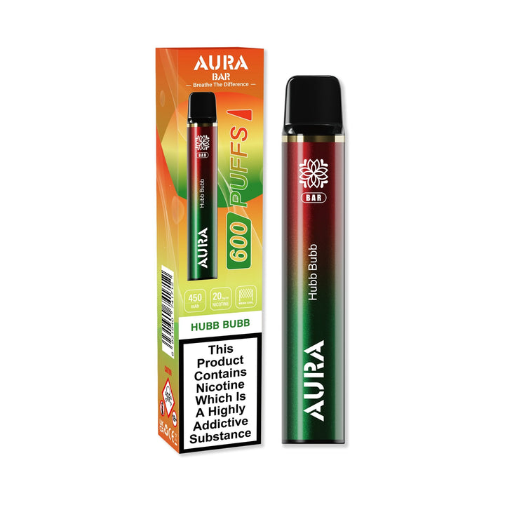 Aura Bar 600 Puffs Disposbale Vape By Crystal Prime - Pack of 10 #Simbavapes#