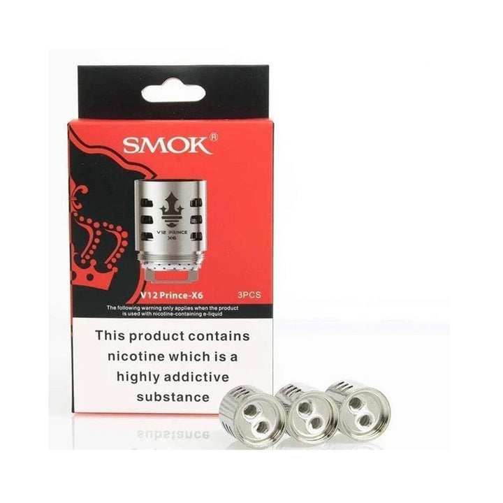 Authentic SMOK TFV12 Prince-X6 Sextuple Coils - Pack of 3 #Simbavapes#