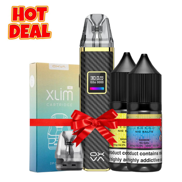 Bundle Deal + Oxva Xlim Pro Kit + Pods + 2 x Free Nic Salt 10ml #Simbavapes#