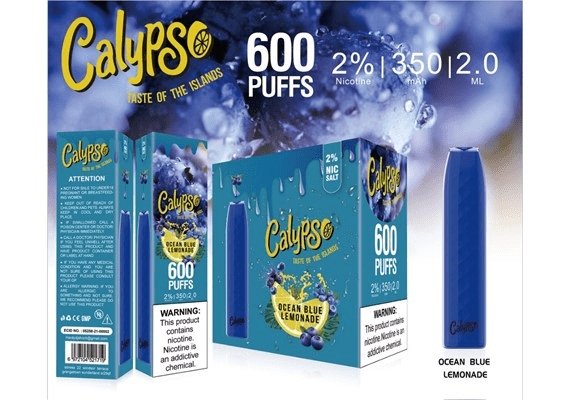 Calypso Bar 600 puffs Disposable Vape pod device - 20mg #Simbavapes#