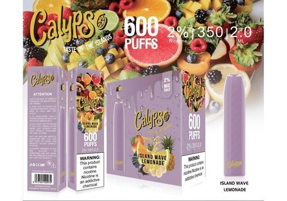 Calypso Bar 600 puffs Disposable Vape pod device - 20mg #Simbavapes#