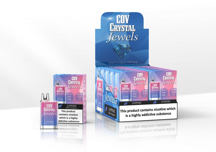 COV Crystal Jewels 600 Puff Disposable Vape Pod - 20mg #Simbavapes#
