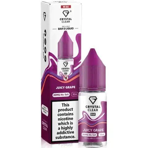 Crystal Clear Nic Salts 10ml- Pack of 10 #Simbavapes#