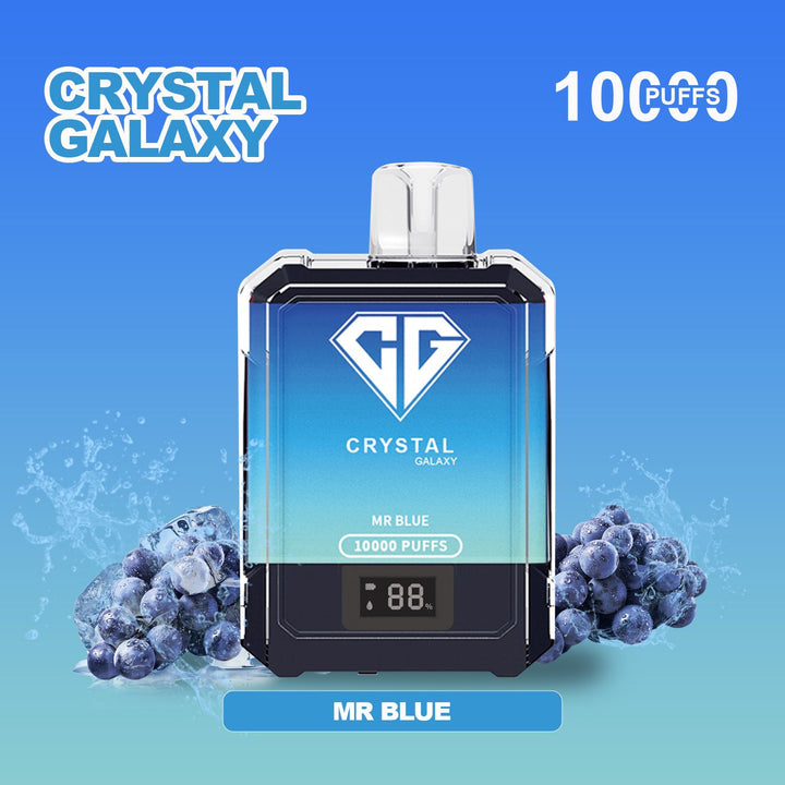 Crystal Galaxy 10000 Puffs Disposable Vape Pod Box of 10 #Simbavapes#