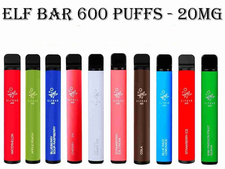 Elf bar 600 puffs Disposable Vape Pod UK - 20mg #Simbavapes#
