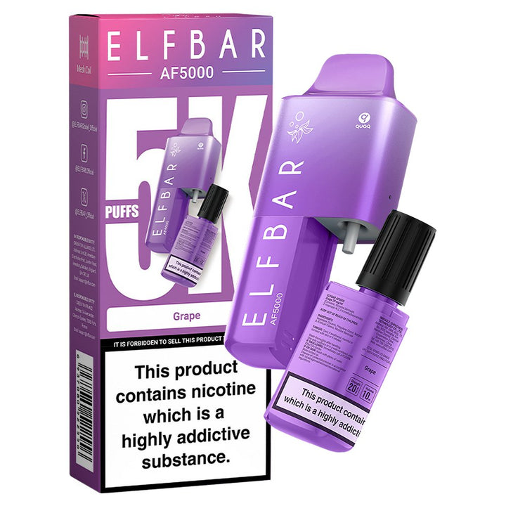 Elfbar AF5000 Puffs Disposable Vape Device - Box of 10 #Simbavapes#