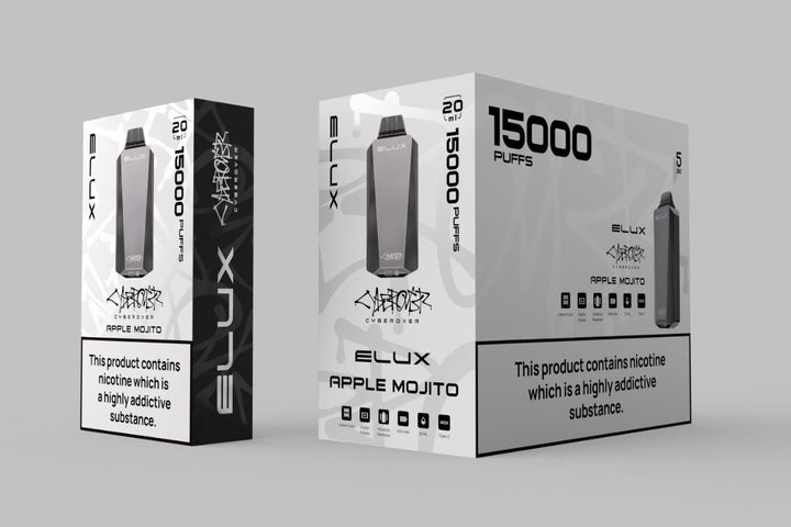 Elux Cyberover 15000 Puffs Disposable Vape Device Box of 10 #Simbavapes#