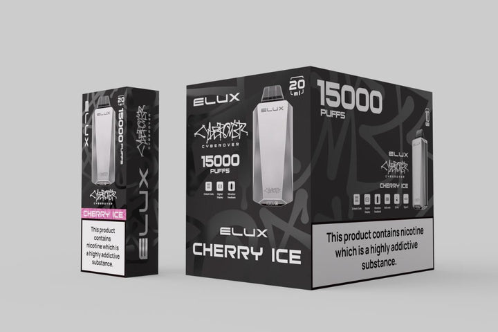 Elux Cyberover 15000 Puffs Disposable Vape Device Box of 10 #Simbavapes#